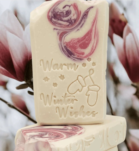 Warm Winter Wishes Christmas Soap Stamp - Lil Swatara's Rustic Designs